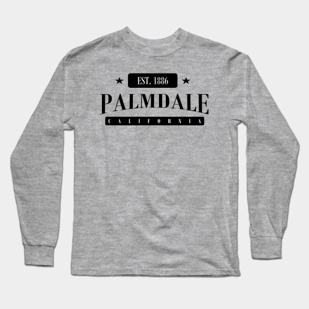 Palmdale EST. 1886 (Standard Black) Long Sleeve T-Shirt by MistahWilson